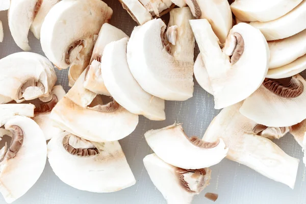 Verse witte champignons champigonons — Stockfoto