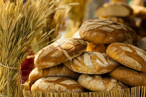 素朴なライ麦パンのパン — ストック写真