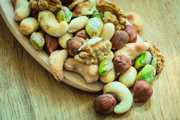 Varieties of nuts — Stock Photo, Image