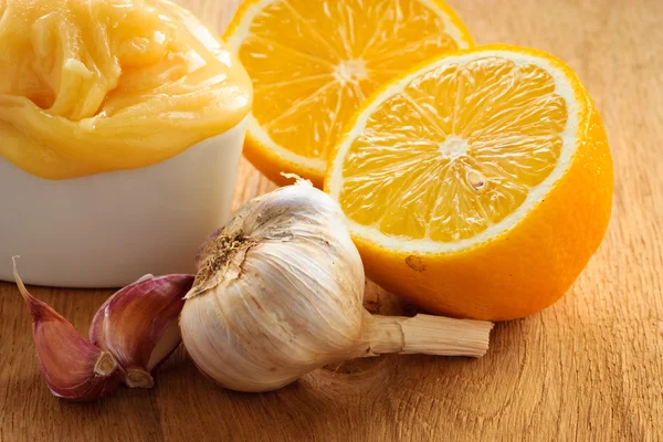 Miele aglio e limone — Foto Stock