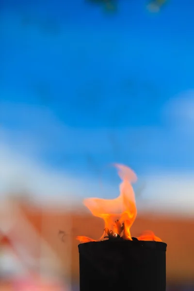 Vaka ljus utomhus — Stockfoto