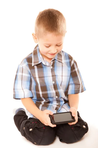 Little boy playing games — Stock Photo, Image