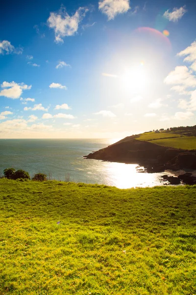 Paysage irlandais. Côtes océan Atlantique paysages côtiers. — Photo