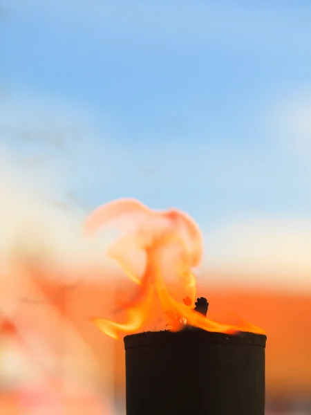 Bewegung der Feuerflamme — Stockfoto