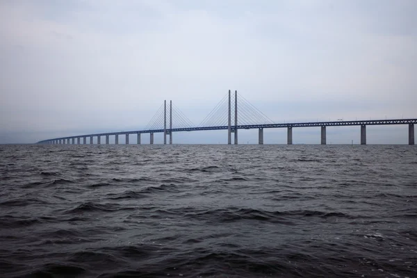 Ponte di Oresund tra Danimarca e Svezia — Foto Stock
