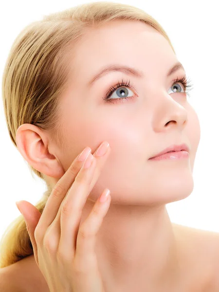 Blond girl with natural makeup — Stock Photo, Image