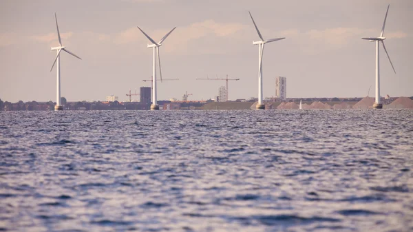 Wind turbines power generator farm — Stock Photo, Image