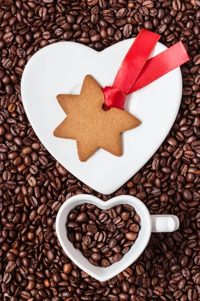 Hvězda ve tvaru vánočního cukroví — Stock fotografie