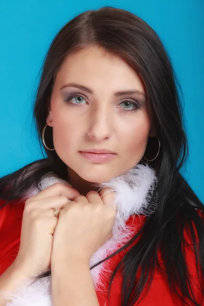 Woman wearing santa clause costume — Stock Photo, Image