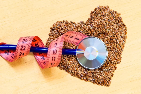 Raw flax seeds — Stock Photo, Image