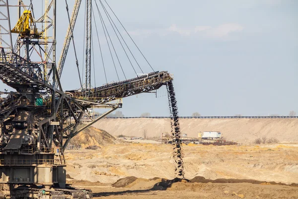 Opencast brown coal mine. — Stock Photo, Image