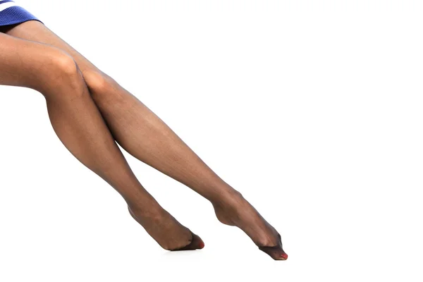 Krásné nohy v pěkné punčocháče — Stock fotografie