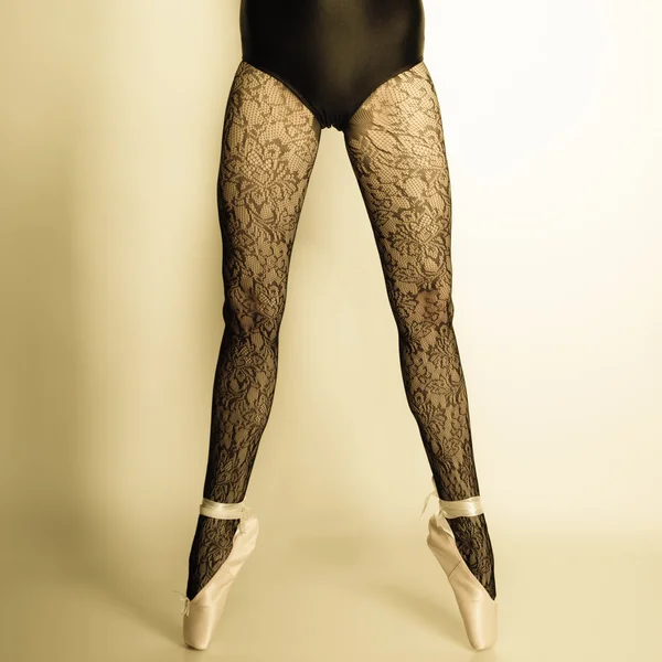 Gambe di ballerina di balletto — Foto Stock