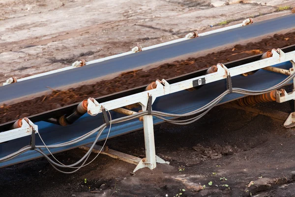 Belt conveyor in mine — Stock Photo, Image