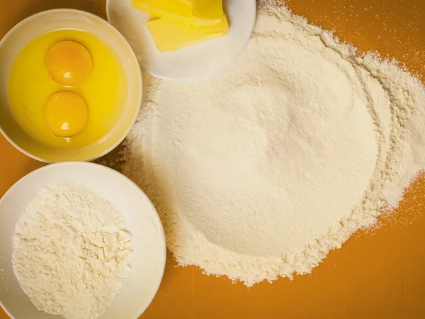 Ingredienti da forno . — Foto Stock