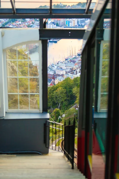 Bergen füniküler demiryolu — Stok fotoğraf