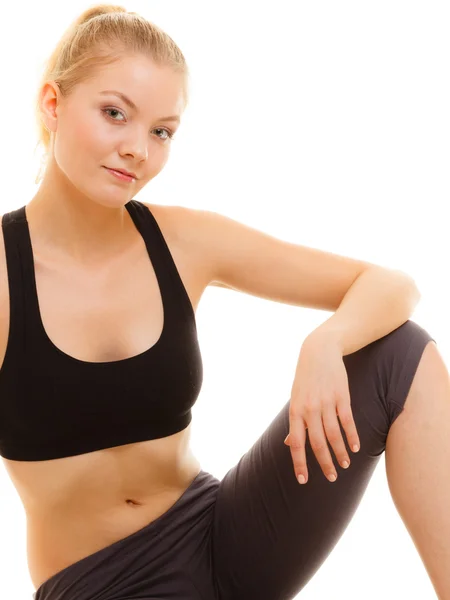 Woman  doing stretching exercise — Stock Photo, Image