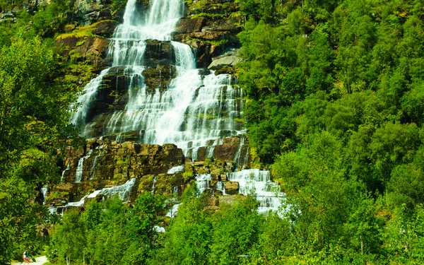Tvindefossen waterfall — Stock Photo, Image