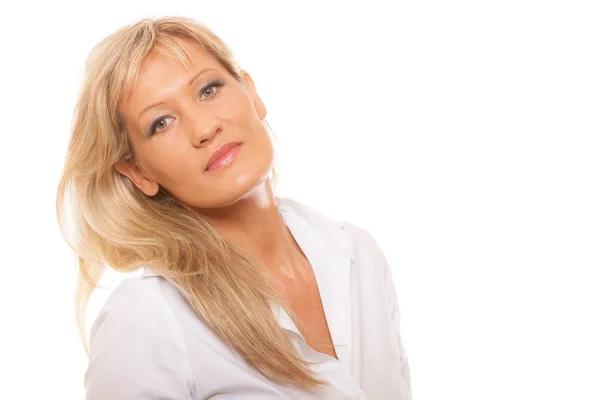 Madura mujer de negocios sonriendo — Foto de Stock