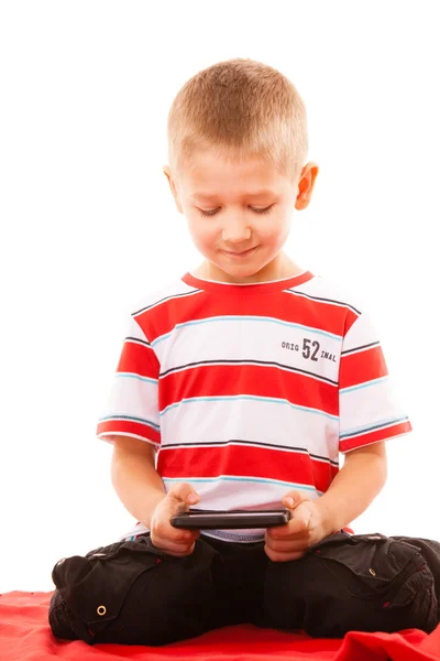 Little boy playing games — Stock Photo, Image