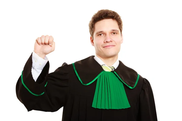 Advocaat tellen op vingers — Stockfoto