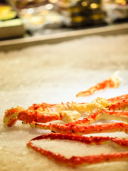 Crabs in fish market — Stock Photo, Image