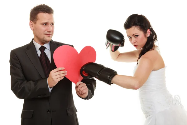 Pareja casada peleando . — Foto de Stock