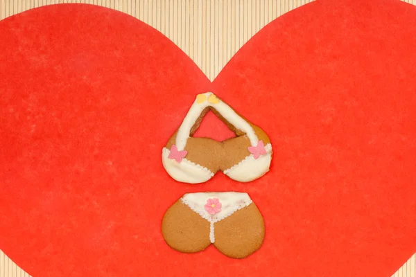 Bikini shaped gingerbread — Stock Photo, Image