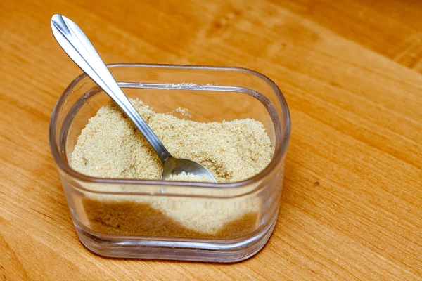 Brown sugar in bowl — Stock Photo, Image