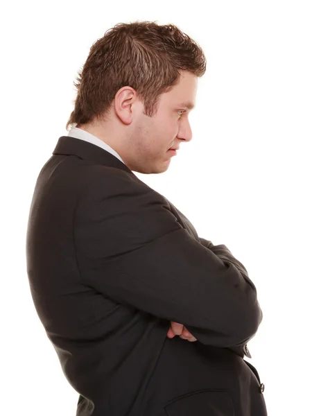 Businessman in bad mood gloomy — Stock Photo, Image