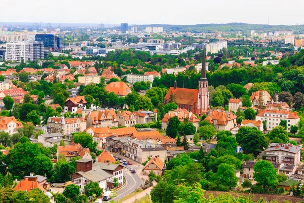 Gdańsk, budynków i morze. — Zdjęcie stockowe