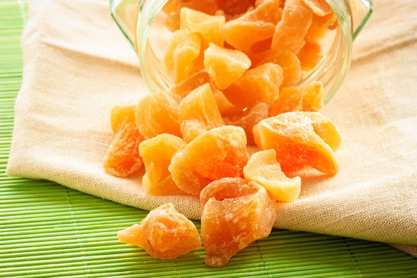 Candied ginger on table — Stock Photo, Image