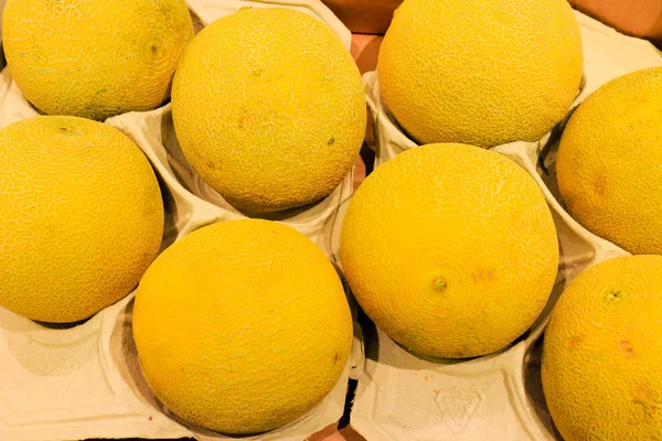 Tropické melouny v úložišti — Stock fotografie