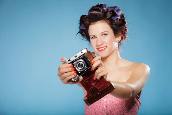 Girl taking picture — Stock Photo, Image