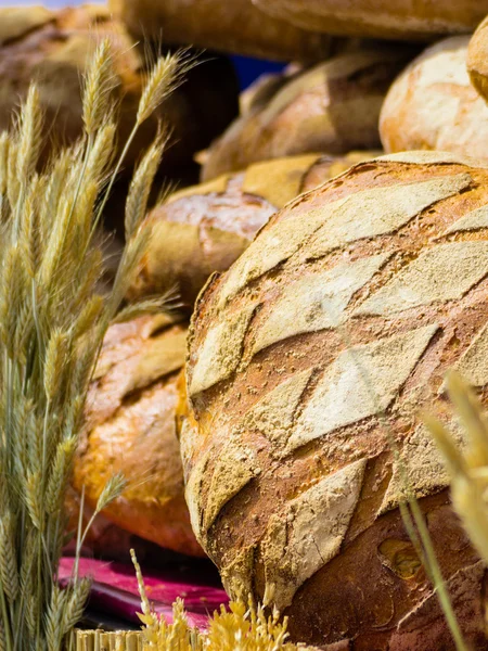 Fresh rye bread loaves — Stock Photo, Image