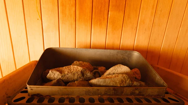 Interior of finnish sauna — Stock Photo, Image