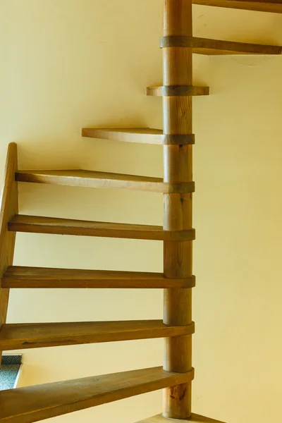 Staircase with wooden steps — Stock Photo, Image