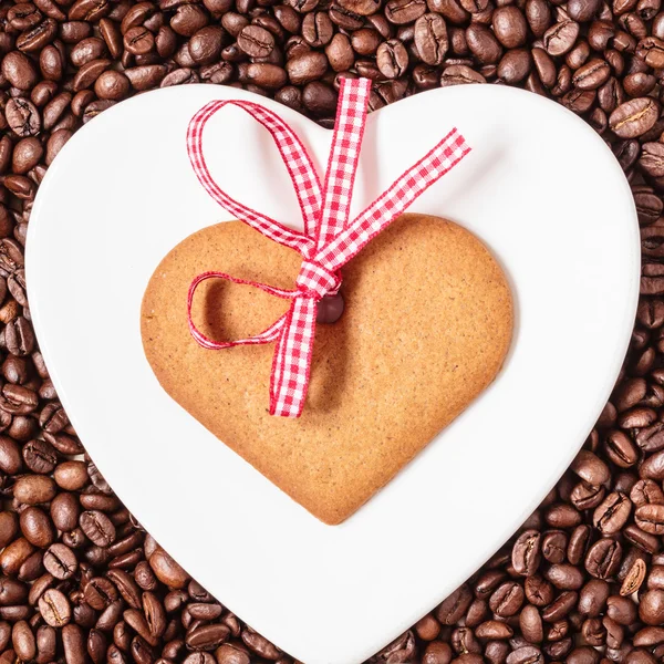 Καρδιά σχήμα cookie — Φωτογραφία Αρχείου