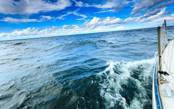 Yacht in baltic sea — Stock Photo, Image