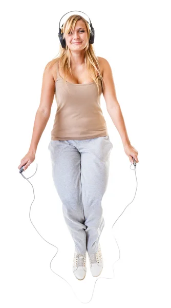 Deportiva chica haciendo ejercicio — Foto de Stock