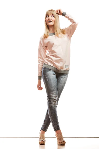 Blonde woman posing — Stock Photo, Image