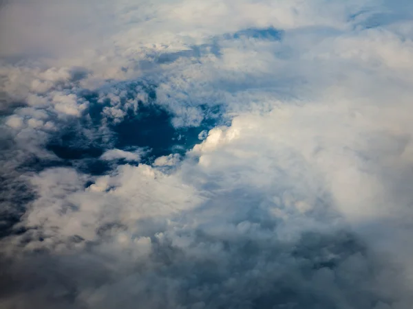 Céu branco nublado — Fotografia de Stock