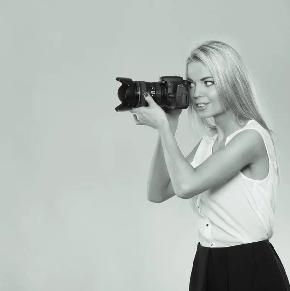 Fotograf fotografování snímků — Stock fotografie