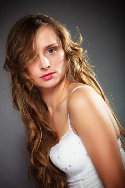 Girl wearing lingerie posing — Stock Photo, Image