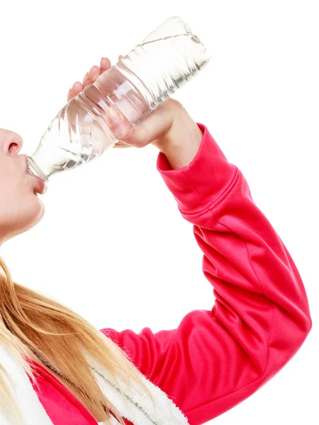 Sporty girldrinking water — Stock Photo, Image