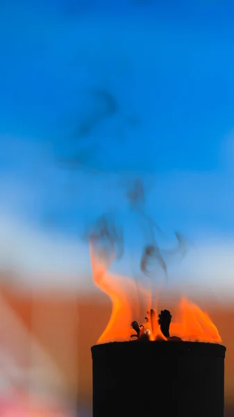 Mouvement de la flamme de feu — Photo