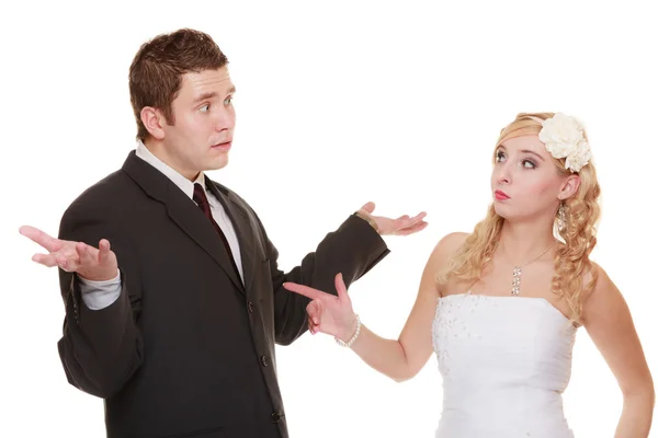 Couple having argument conflict — Stock Photo, Image