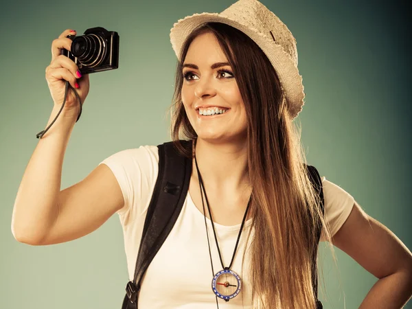 Woman  taking photo — Stock Photo, Image