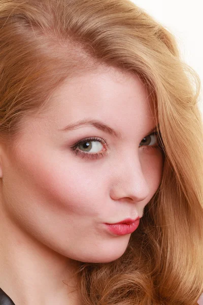 Woman with long hair posing — Stock Photo, Image