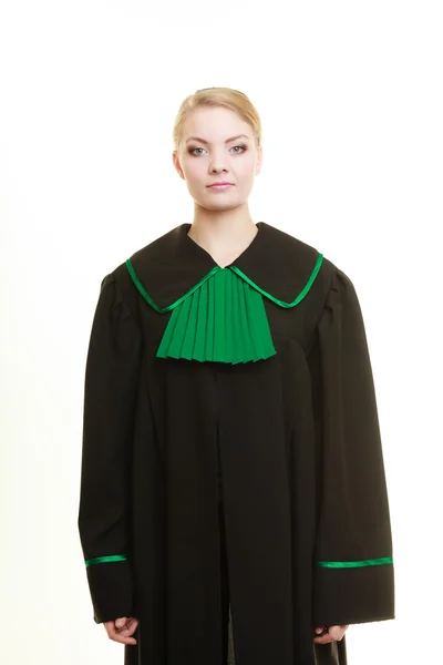 Woman lawyer  wearing gown — Stock Photo, Image